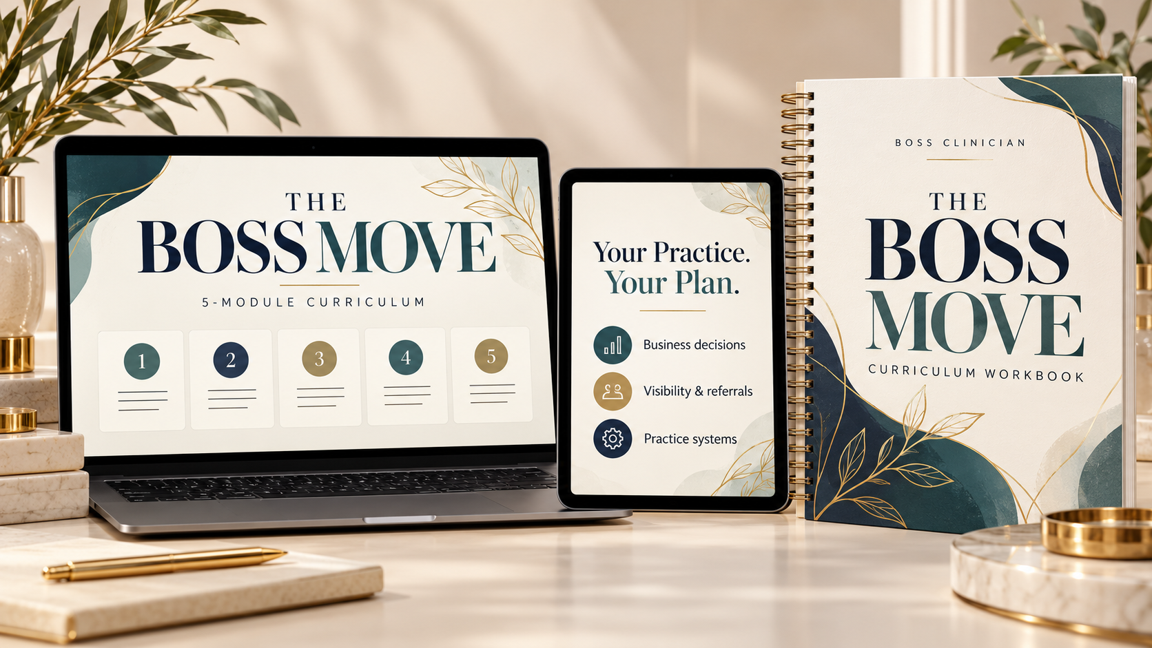 The Boss Move curriculum mockup